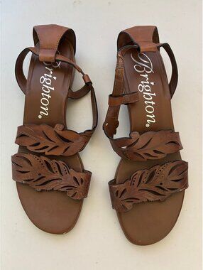 Brown Brighton Leather Sandals - size 6.5
